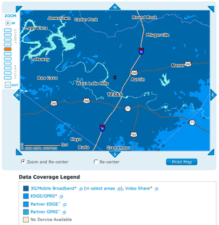 Illustration for article titled Austin 3G Test: AT&T, Sprint and Verizon